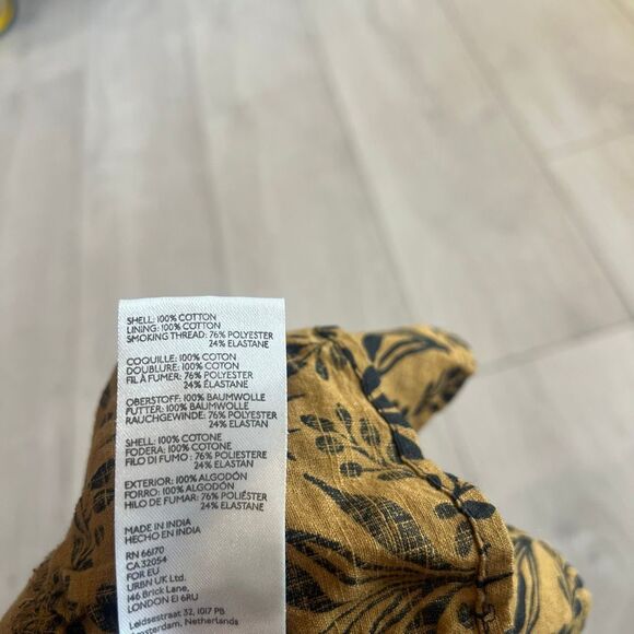 FREE PEOPLE Dandelion Halter Top ~ Elderwood Brown Motif Floral Size s - Picture 6 of 8